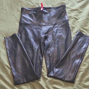 SPANX Glossy Black Leggings TALL Inseam
